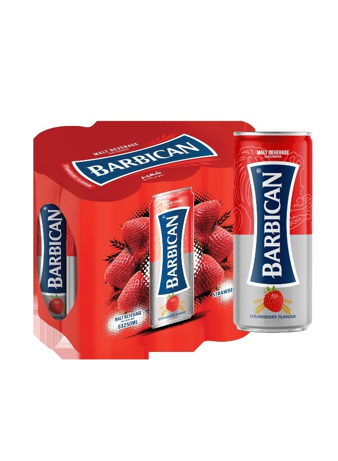 Barbican باربيكان بنكهة الفراولة غير الكحولية 250 مل في علبة × 24 عبوة - Image 4