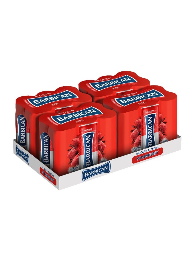 Barbican باربيكان بنكهة الفراولة غير الكحولية 250 مل في علبة × 24 عبوة - Image 1
