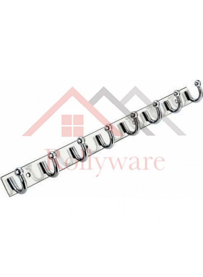 ROLLYWARE ® Wall Mount, Hook Coat Rack, Premium Stainless Steel, 8 Legs Cloth Hanger Bathroom Stylish Wall Hooks - Easy to Use for Clothes, Towels, Keys, and Use of Other Items. (8 Hook, Pack of 2) - Image 4