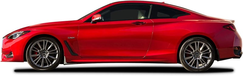 SlickMod Chrome Delete Blackout Vinyl Overlay for 2017-2021 Infiniti Q60 Coupe Window Trim - Full Side Kit, Gloss Black - Image 3