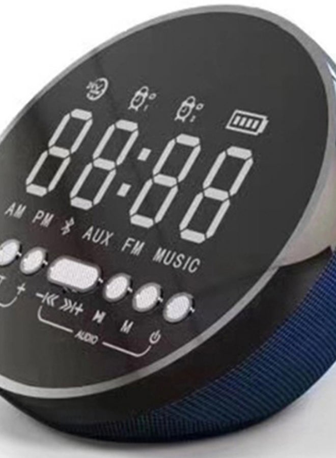 مكبر صوت صغير لاسلكي متعدد الوسائط يعمل بالبلوتوث أسود/أزرق - Image 2