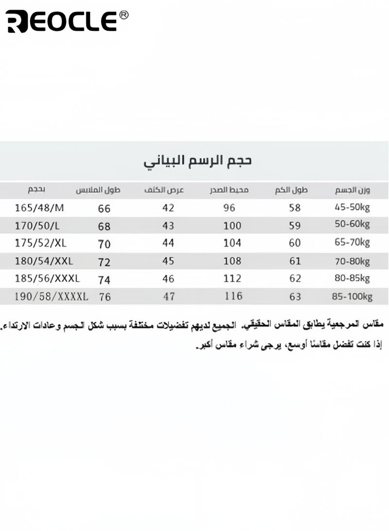 ريوكل قميص رجالي مخطط محبوك مناسب للخريف والشتاء، قميص رسمي وغير رسمي، مكون من قطعتين، بأكمام طويلة دافئ، أزرق - Image 5