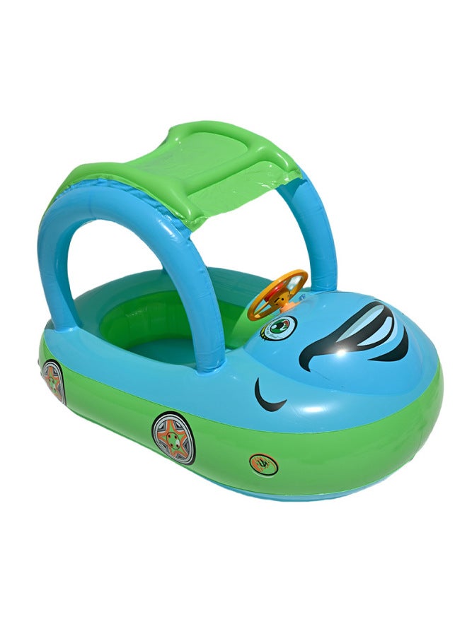 مقعد أطفال دائري منفوش بمظلة بولي فينيل كلوريد، حلق سباحة أطفال، مقعد مطبوع لطيف