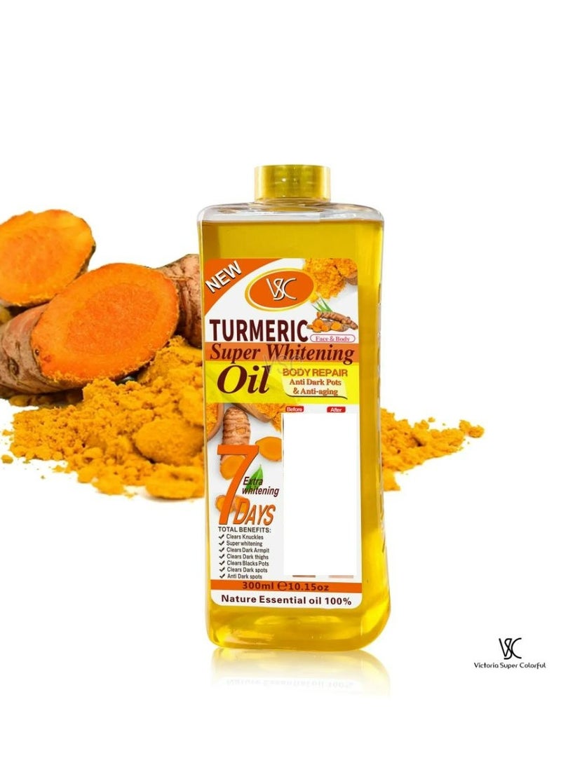 في إس سي زيت الكركم للتبييض الفائق 300 مل