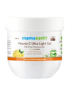 Mamaearth Ultra Light Gel Oil-Free Moisturizer For Face with Vitamin C & Aloe Vera Water for Glowing Hydration - 200 ml  - Image 1