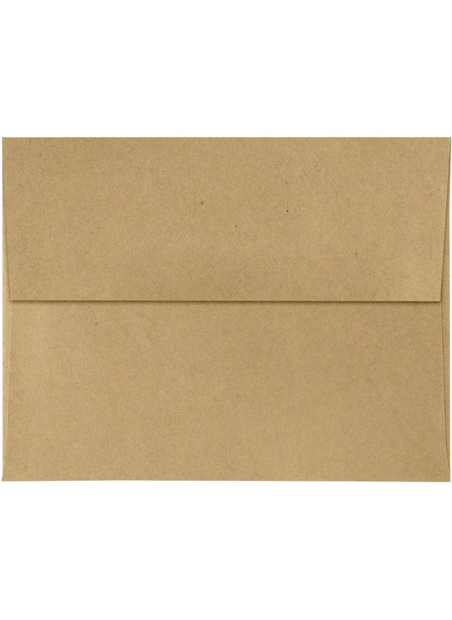 إنفيلوبس.كوم مظاريف دعوة Luxpaper A4 | قشر واضغط | 4 1/4 بوصة × 6 1/4 بوصة | حقيبة البقالة بني | 70 رطل. نص | 50 الكمية  - Image 2