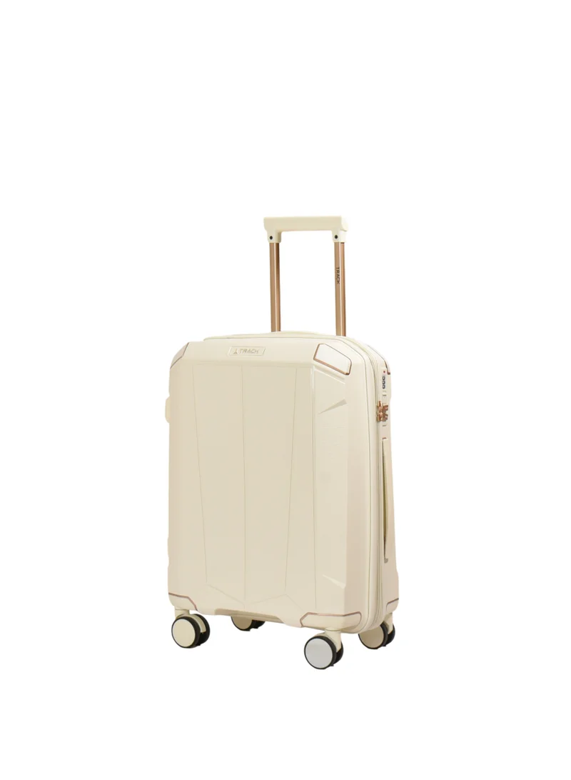 Track Track PP Carry On Luggage 925-20 Hard Shell Cabin Suitcase 20 Inch Expandable with Combination Lock, Double Zip & 4 Double Spinner Wheels