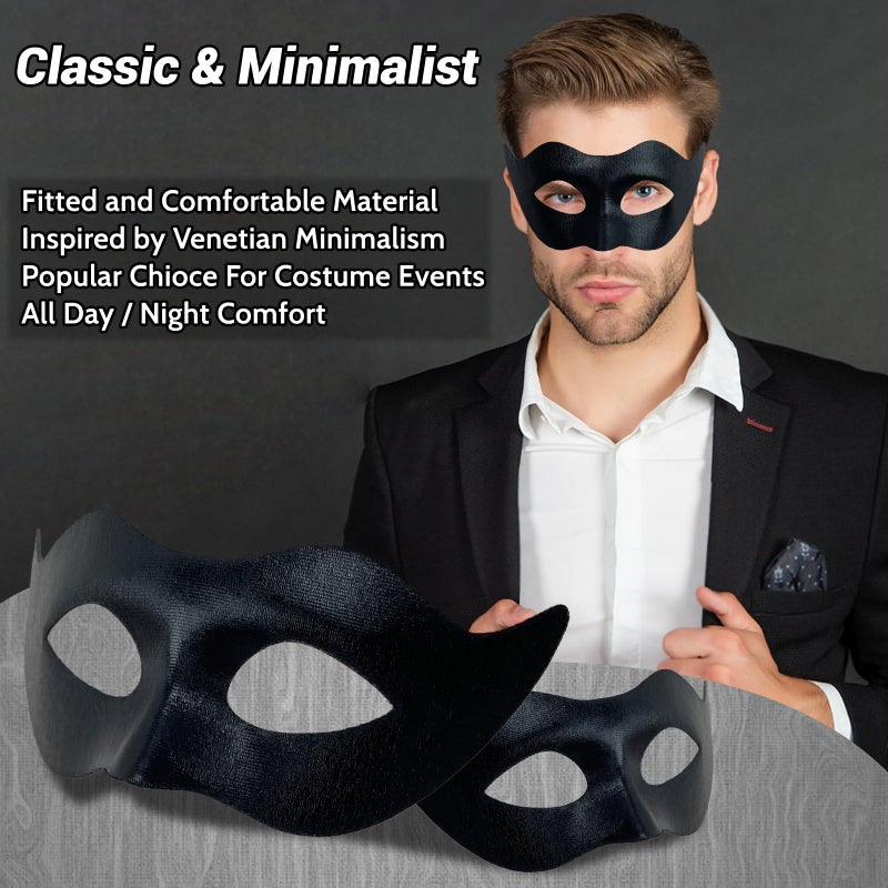 HyperFun Masquerade Mask for Men Classic Vintage Venetian Mens Mask Lightweight Gentle, Specially for Costume, Theme Parties - Image 4