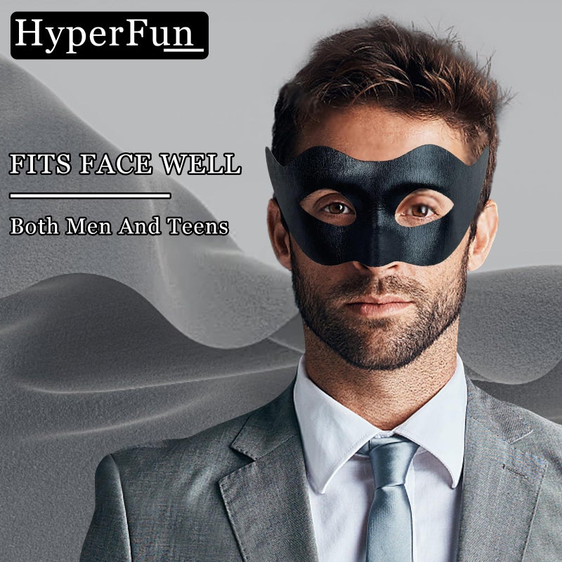 HyperFun Masquerade Mask for Men Classic Vintage Venetian Mens Mask Lightweight Gentle, Specially for Costume, Theme Parties - Image 2