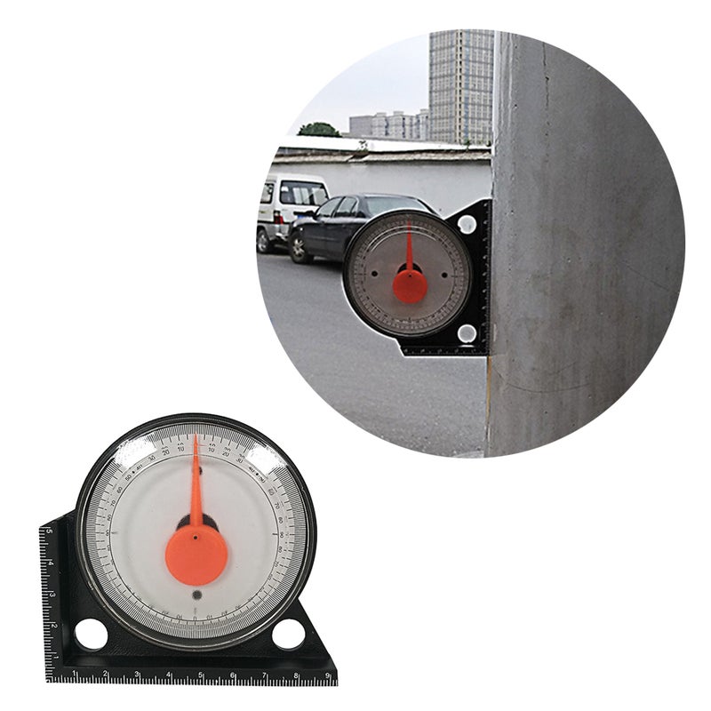 Inclinometer Inclination Box Goniometer Angle Meter for Tile Fixing (Black) - Image 2