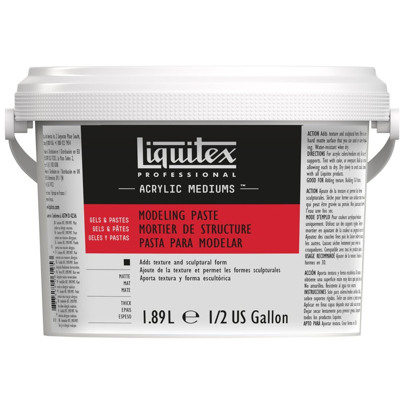 Liquitex Professional Modeling Paste Half Gallon Bucket 189 L 64oz - Image 2