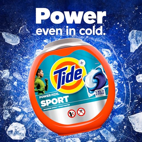 Tide Power PODS Laundry Detergent Soap Pacs with Febreze Sport, 63 Count, Laundry Pods with Febreze Freshness and Sport Odor Defense - Image 5