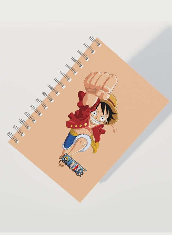 LIT Notebook One Piece Spiral Notebook Monkey D Luffy Spiral Notebook Straw Hat Jump Punch Manga Fan Gift - Image 2