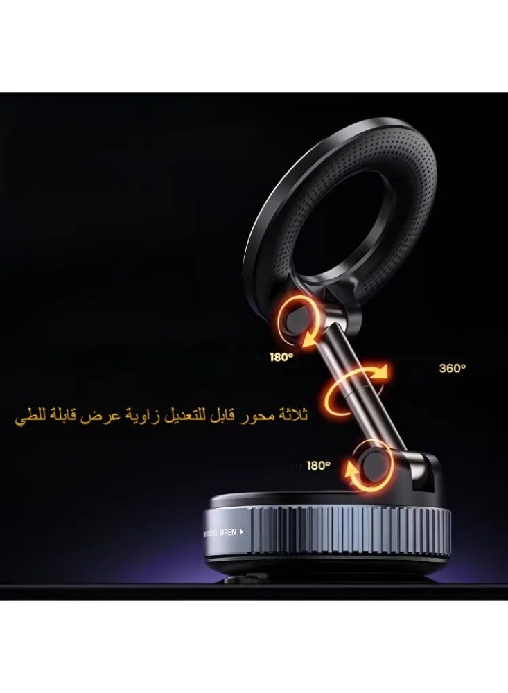 حامل هاتف سيارة مغناطيسي قابل للطي 360 درجة - Image 2
