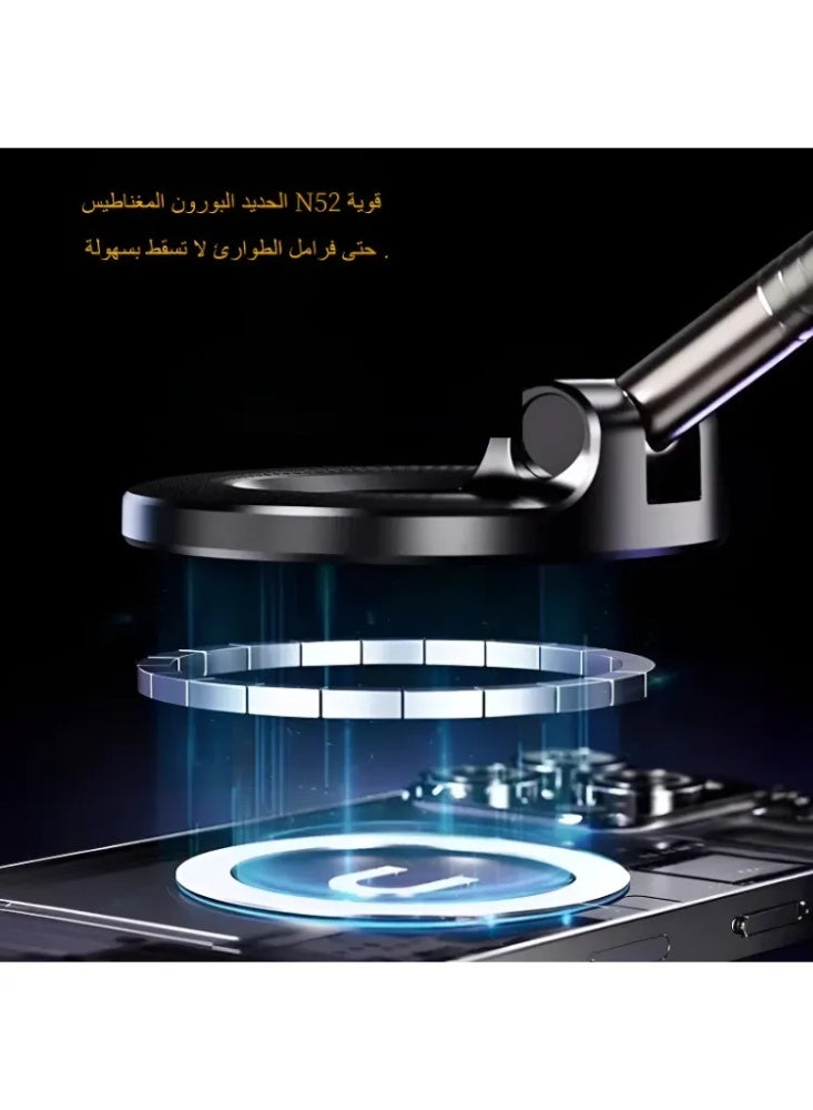 حامل هاتف سيارة مغناطيسي قابل للطي 360 درجة - Image 3