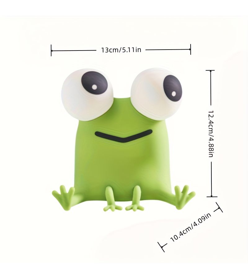 Frog Silicone Night Light Bedside Lamp 3 Level Dimmable Timer USB Rechargeable Bedroom Decor for Kids Teenagers Party Bookshelf Sofa Dressing Table Gift - Image 5