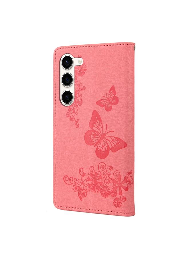 S-TOP Case For Samsung Galaxy S23 5G Butterfly Embossed Horizontal Flip Leather Phone Case - Image 3