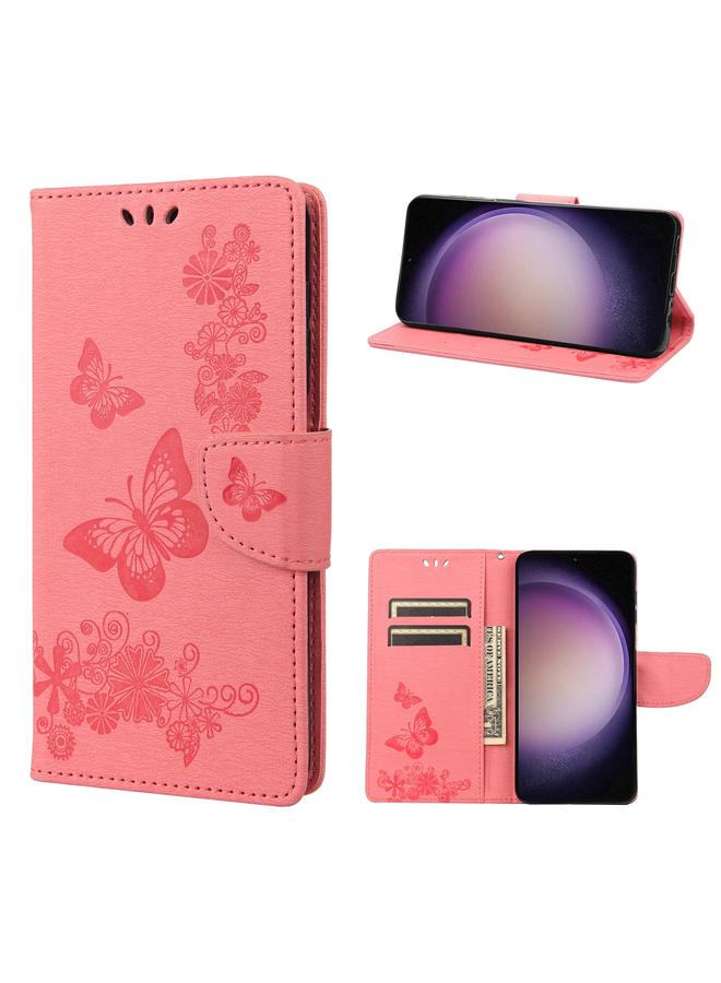 S-TOP Case For Samsung Galaxy S23 5G Butterfly Embossed Horizontal Flip Leather Phone Case - Image 1