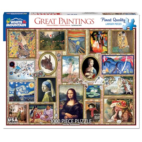 WHITE MOUNTAIN ألغاز جبل الأبيض لوحات رائعة 1000 قطعة لغز - Image 1