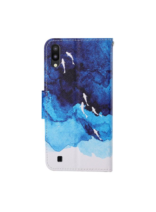 S-TOP Case For Samsung Galaxy A10 / M10 Colored Drawing Pattern Horizontal Flip Leather Case with Holder & Card Slots & Wallet & Lanyard - Image 3