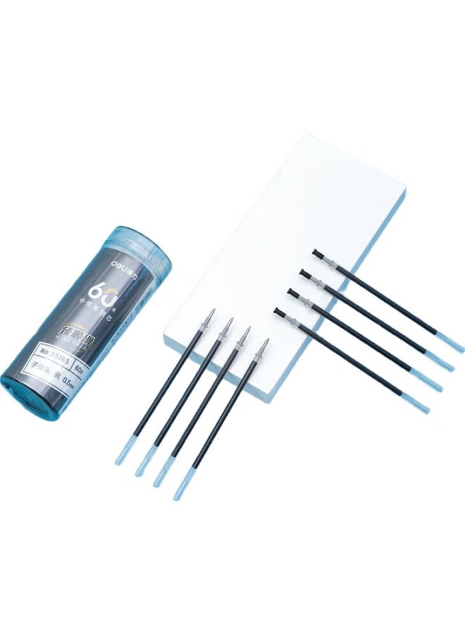 Deli [Smooth Star] Ultra-Smooth Gel Pen Refills, Signature Pen Refills, Office Supplies, 0.5Mm Bullet Tip, 60 Pieces/Tube, 33165 - Image 3