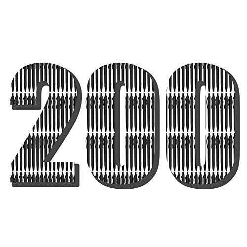 Deegtran 200 Pack Retractable Black Barrel Click Pens, Medium Point, Smooth Ink, 1.0MM - Image 1