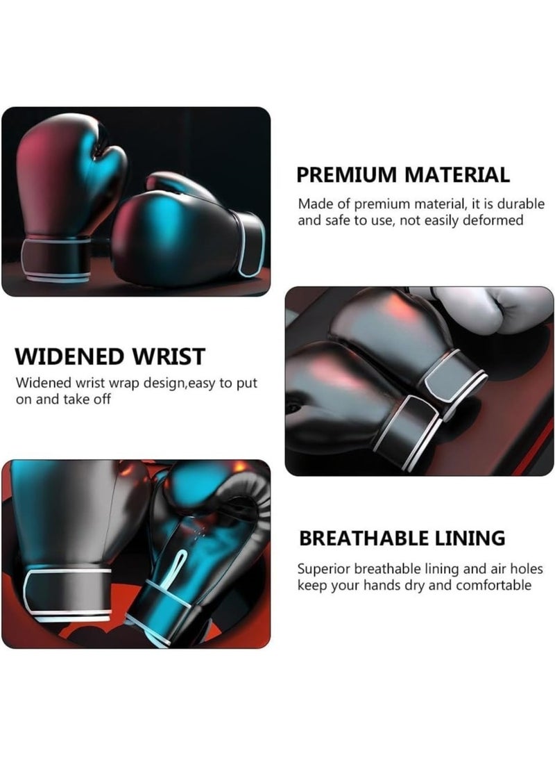 واكيمي قفازات ملاكمة للرجال والنساء، قفازات تدريب احترافية للسجال، للكيك بوكسينغ، فنون القتال المختلطة، مواي تاي، قفازات تركيز، وسادات للتمرين مع راحة يد مهواة. - Image 3