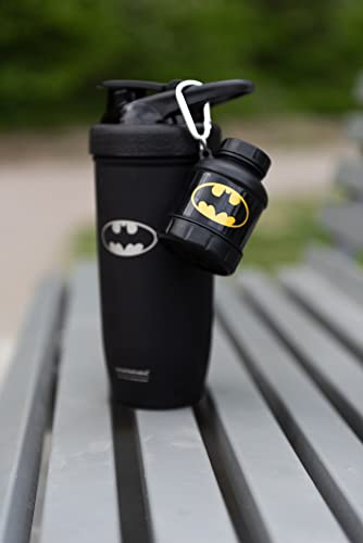 Smartshake Justice League Whey2Go Batman Protein Powder Storage Container 50g – BPA Free Shaker Bottle Funnel for Whey Protein Powder - 110ml, DC Comics Batman - Image 4