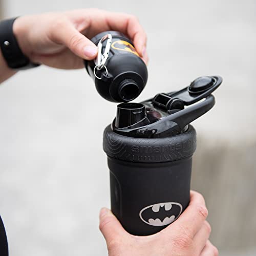 Smartshake Justice League Whey2Go Batman Protein Powder Storage Container 50g – BPA Free Shaker Bottle Funnel for Whey Protein Powder - 110ml, DC Comics Batman - Image 3