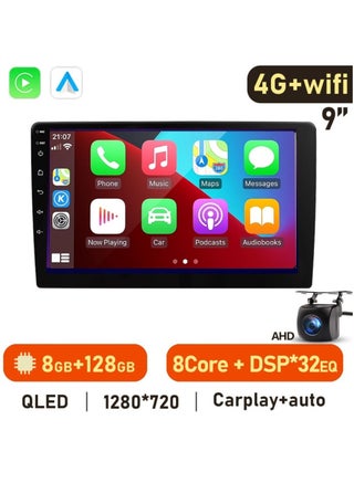 9 Inch Android Car Stereo 8GB RAM 128GB Memory Octa-Core Processor Support Apple Carplay Android Auto Wireless QLED Touch Screen DSP Bluetooth AHD Camera Included Fast Interface Quick Boot - pzsku/ZD62D566245ECF16D2075Z/45/_/1702326584/f9bf5021-5ebe-44f1-a24d-67de76a0429d