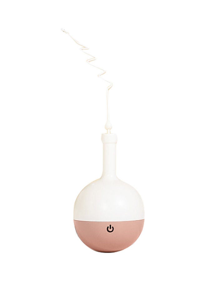 NIBEMINENT Food Dispenser Treat Ball With Teaser Wand Pink/White 15 x 10cm - Image 1