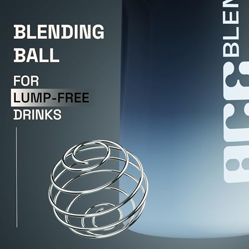 Ace Blend Blender 650ml | 100% BPA Free, Leak Proof | Protein Shaker Bottle with Blender Ball | Ideal for Protein, Pre-workouts | Portable Gym Shaker for Protein Shake, Plastic, Black - Image 4