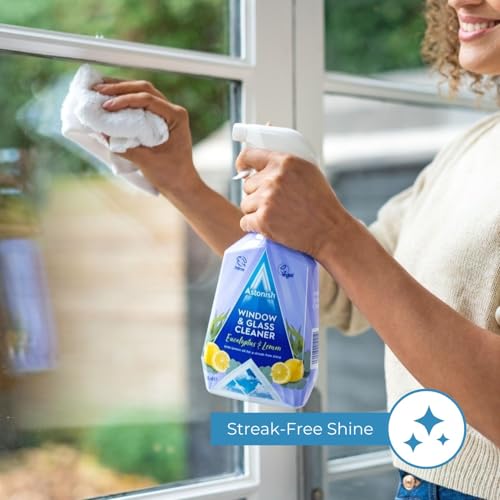 Astonish Window & Glass Cleaner 750ml | With Vinegar for Steak Free Shine - Image 3