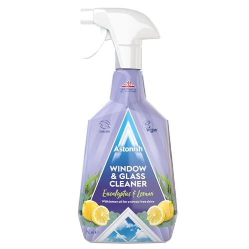 Astonish Window & Glass Cleaner 750ml | With Vinegar for Steak Free Shine - Image 1