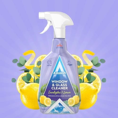 Astonish Window & Glass Cleaner 750ml | With Vinegar for Steak Free Shine - Image 2