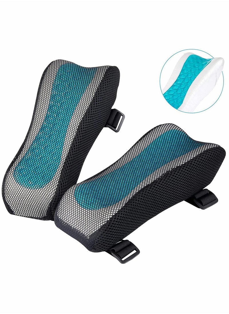 Y&D - Ergonomic Armrest Pads, Office Chair Arm Rest Cover Pillow, Elbow Support Cushion, for Computer, Gaming, Desk Chairs (Set of 2) - Image 1