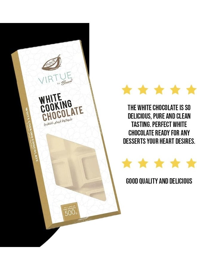 Benoit - Benoit White Compound Chocolate Block 500G - Image 1