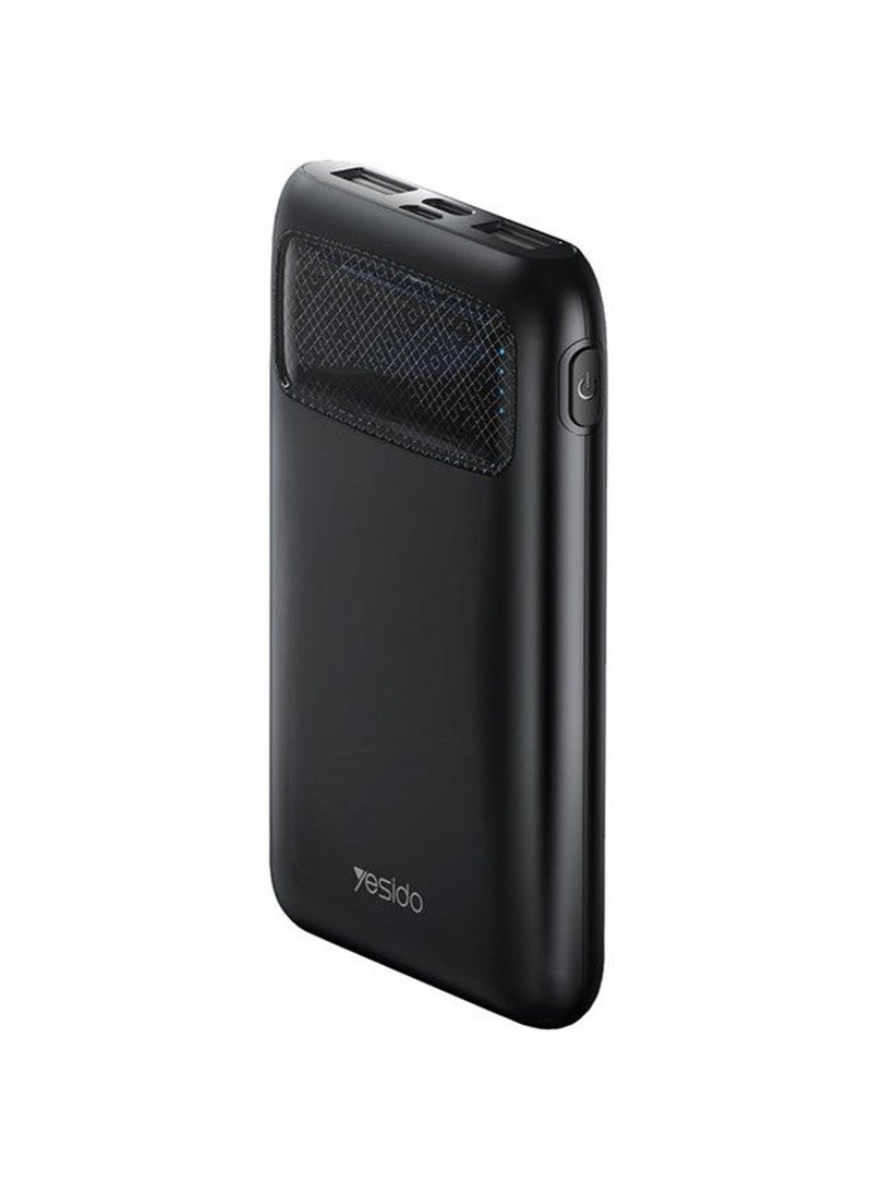 Yesido - 5000mAh YP33 Power Bank Digital Display Type-C With Dual USB Output Black - Image 1