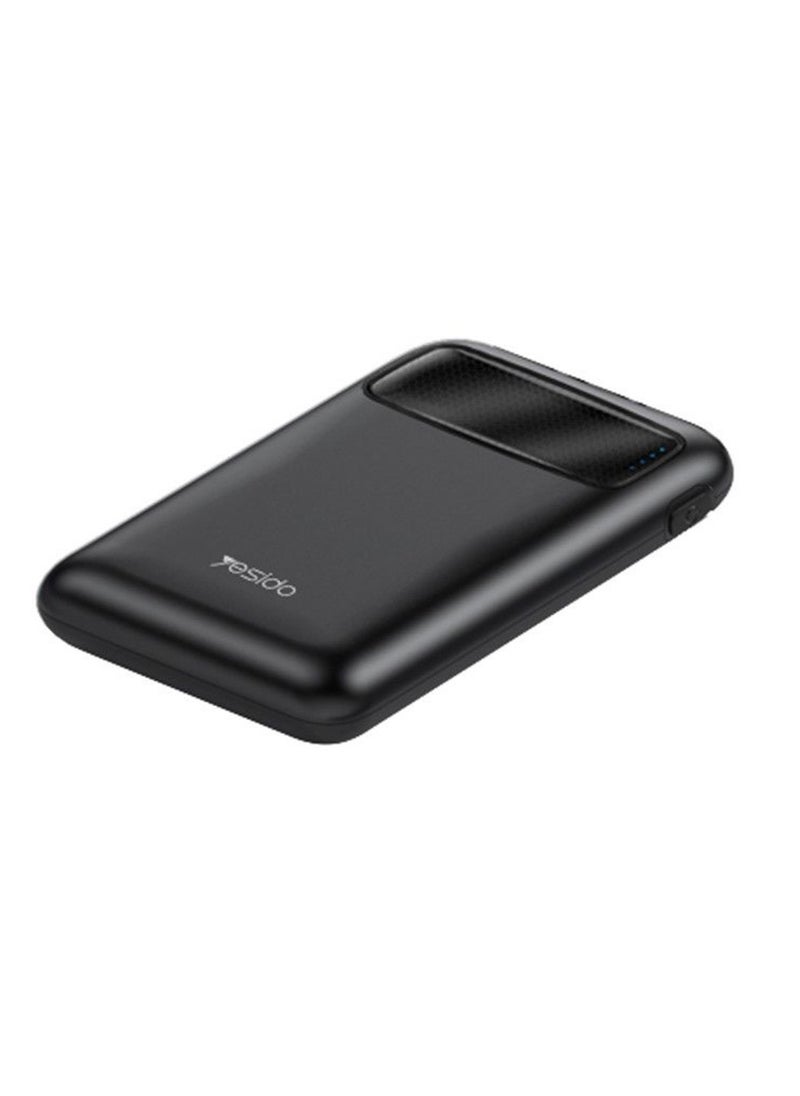 Yesido - 5000mAh YP33 Power Bank Digital Display Type-C With Dual USB Output Black - Image 1