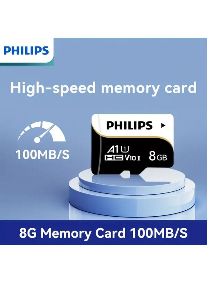 بطاقة ذاكرة ميكرو SD سعة 8 جيجابايت عالية السرعة للكاميرات والأجهزة الذكية - Image 1