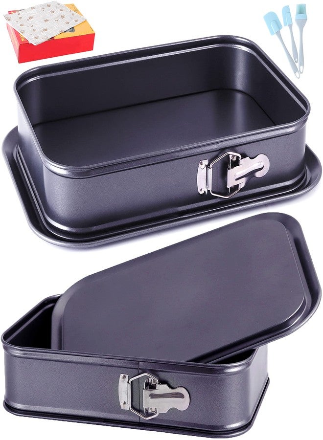 Kenond Large Springform Cake Pan, 14 x 11-Inch Rectangle Cheesecake Pan, Tiramisu Bakeware with 50Pcs Wax Paper, 3Pcs Spatula Set, Non-Stick Baking Pan Mold Leakproof - Image 1