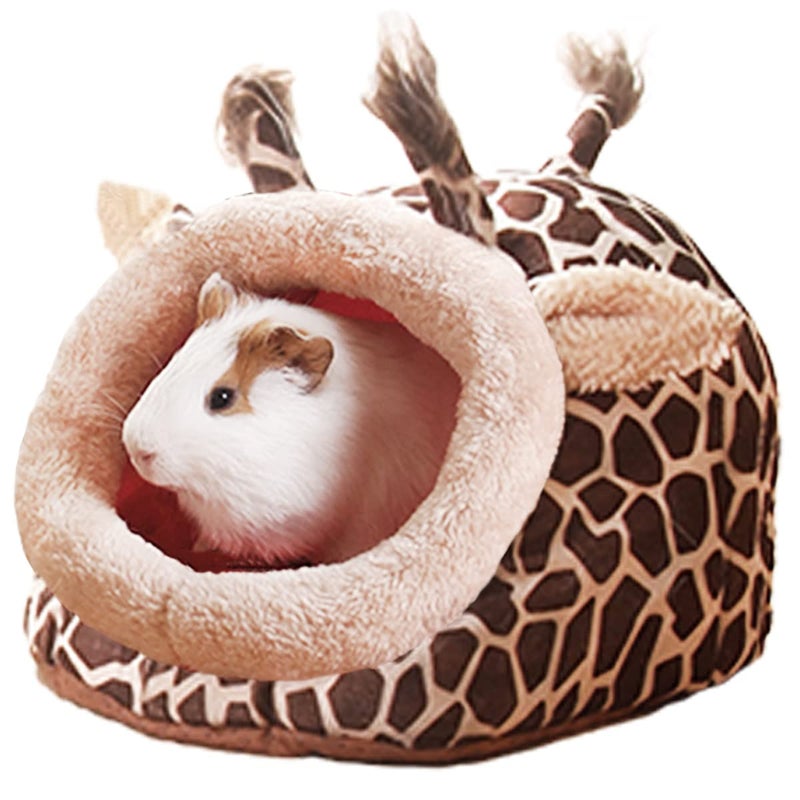 LEFTSTARER Guinea Pig Bed Toy Cage House Accessories Nest Hedgehog Hamster Supplies Sugar Glider Ferret Rat Bed Toy Small pet Animals（1-L） - Image 1