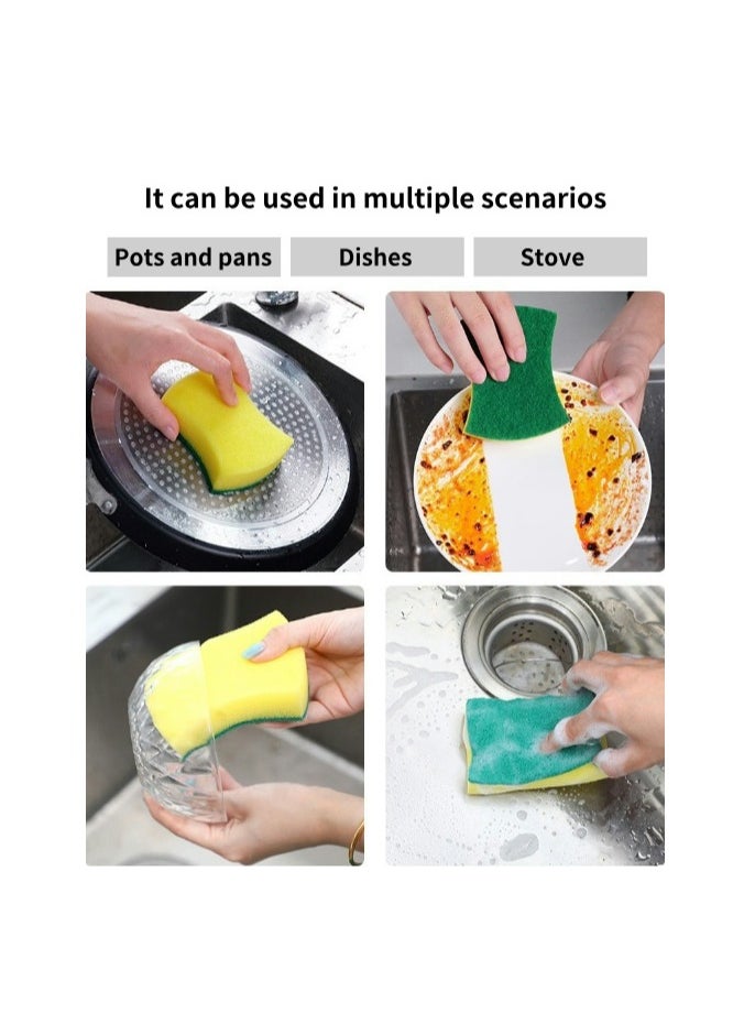 Generic Dishwaher Sponge Heavy Duty Cellulose Scrub Sponges Kitchen, Powerful Scrubbing and Cleaning, Suitable for Washing Dishes and Kitchen Cleaning, Absorbent & Rich Foam | 5 Pcs Value Pack  - Image 5