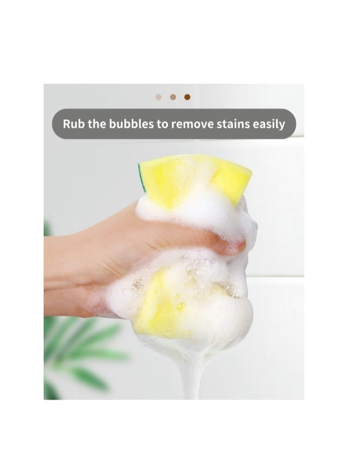 Generic Dishwaher Sponge Heavy Duty Cellulose Scrub Sponges Kitchen, Powerful Scrubbing and Cleaning, Suitable for Washing Dishes and Kitchen Cleaning, Absorbent & Rich Foam | 5 Pcs Value Pack  - Image 4