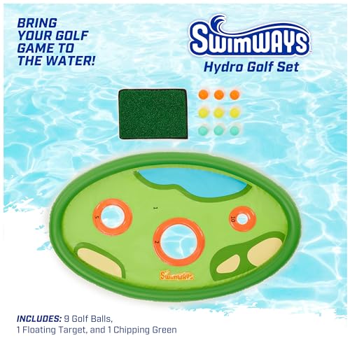 SwimWays Hydro Golf Pool Toys for Kids and Adults Floating Swimming Pool Game with Golf Balls and Chipping Green Outdoor Toys for Kids Aged 5 Up - Image 5