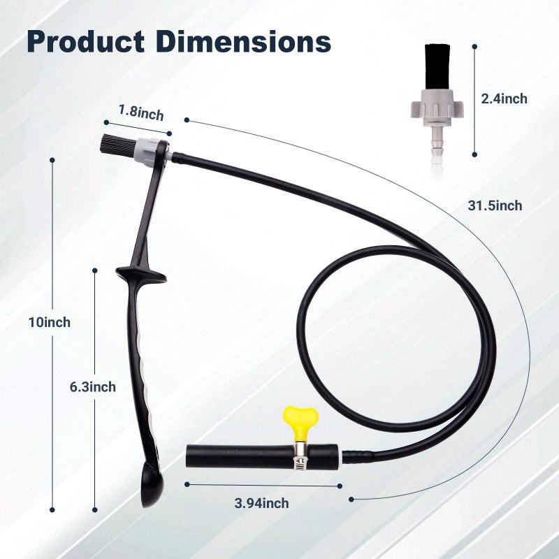 Abeskch Coffee Machines Steam Cleaning Brush,Featuring a Scoop-Shaped end and Removable Heat-Resistant Brush Head, Steam Wand Descaling and Cleaning Tool Suitable for Espresso Machines - Image 2