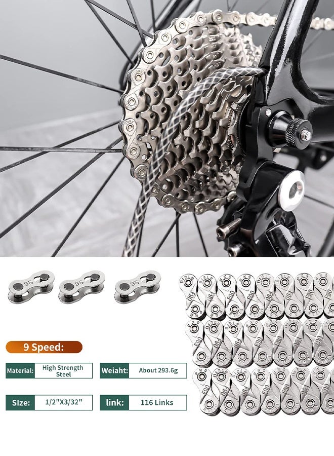 UNUNS سلسلة دراجة 6/7/8 سرعات مع أدوات إصلاح سلسلة احترافية، مجموعة إصلاح سلسلة الدراجة - كماشة وصلة الدراجة + أداة تقسيم سلسلة الكسارة + فاحص السلسلة + 3 أزواج من وصلات الدراجة المفقودة، إزالة السلسلة وتثبيتها - Image 4