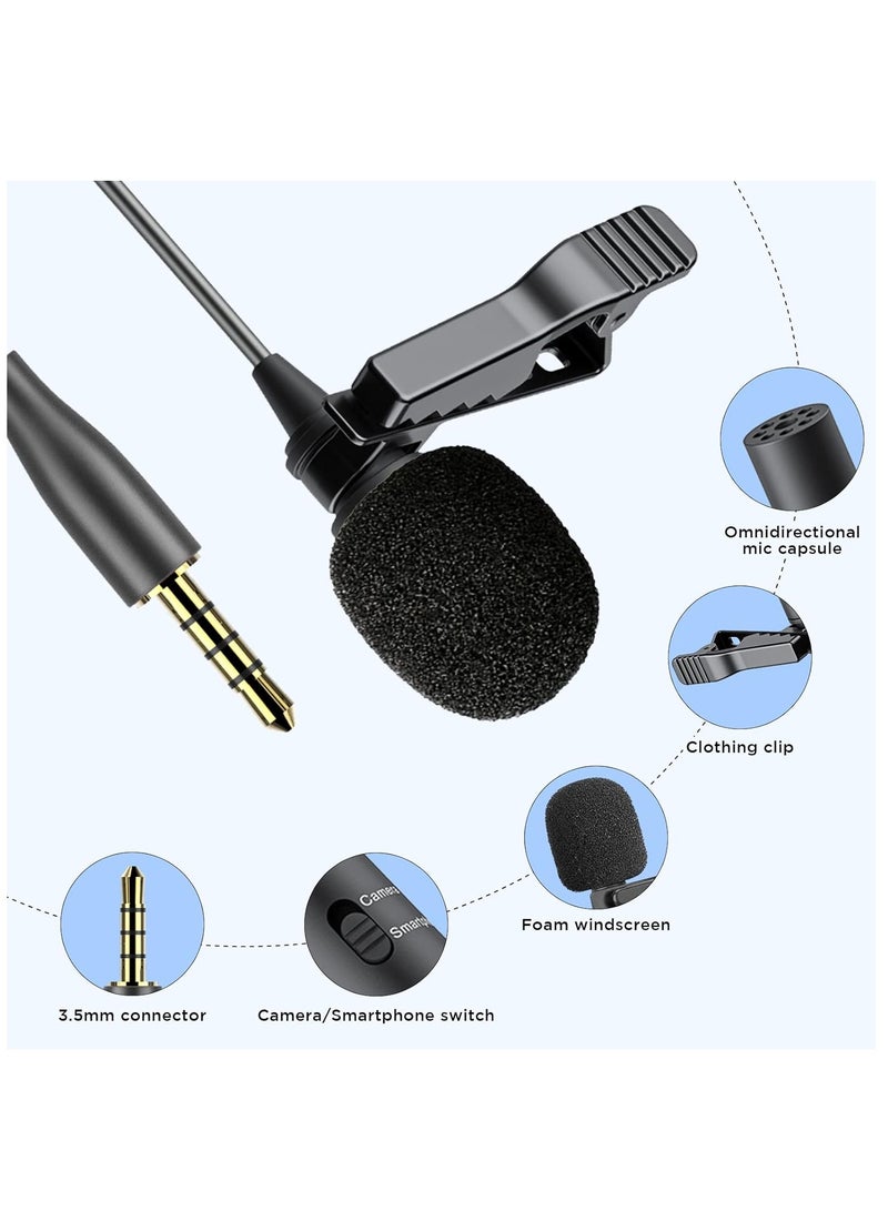 Boya By-M1 Lavalier Microphone With Foam Windscreen For Smartphones And Cameras - black - Image 2