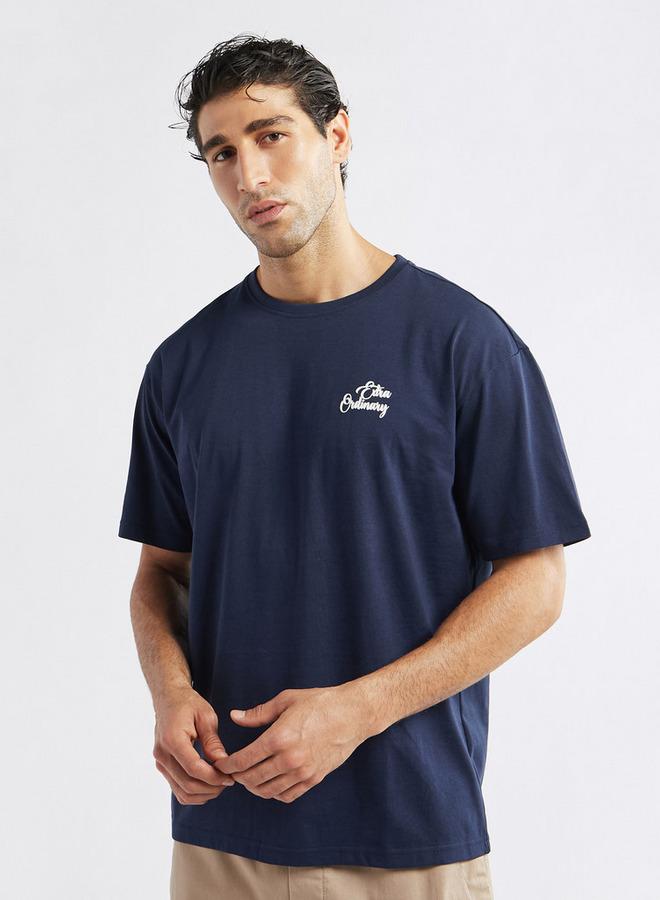 سبلاش فيڤ تيشيرت بأكمام قصيرة وياقة مستديرة وطبعات - Image 1