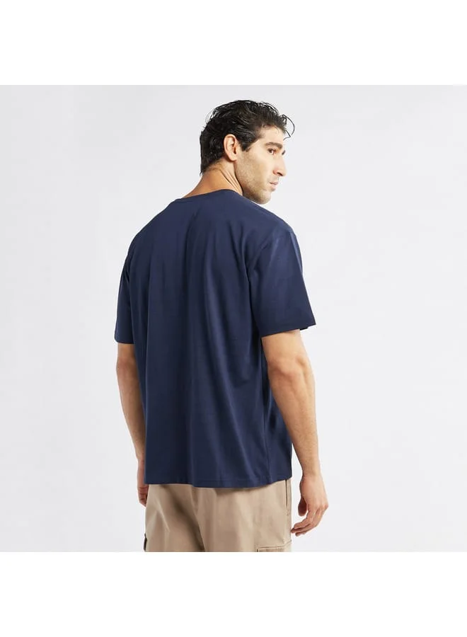 Splash FAV Printed T-shirt with Round Neck and Short Sleeves